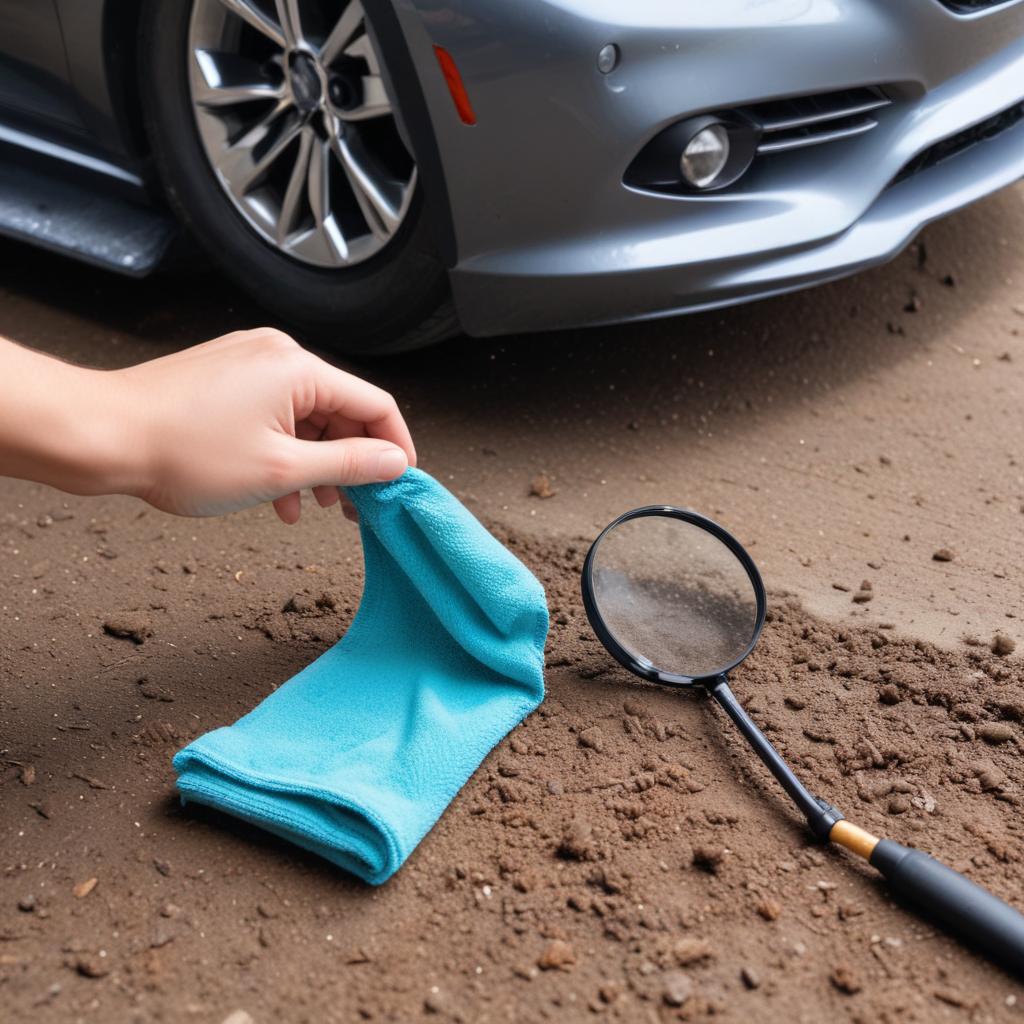 Never use a cleaning cloth that has touched the ground to avoid scratching paint.