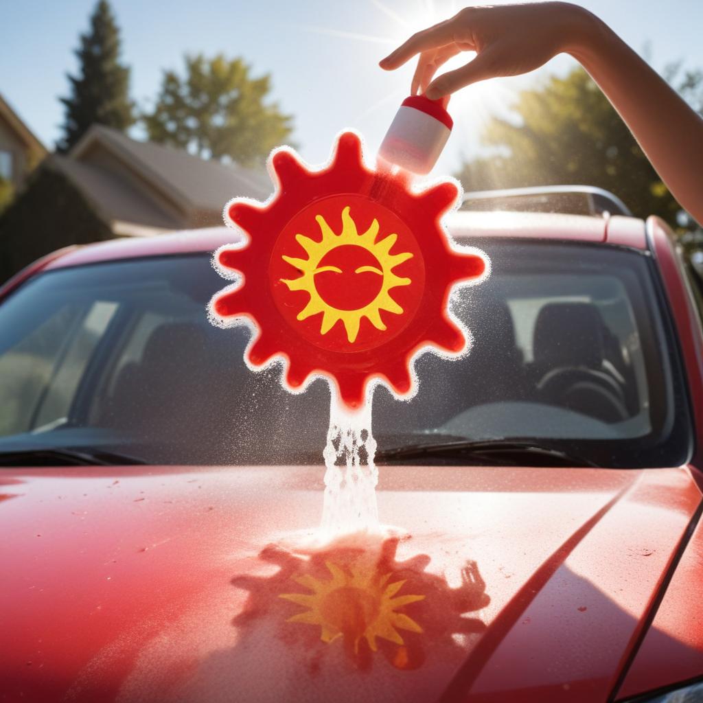 Avoid using household detergents that strip away protective car wax.